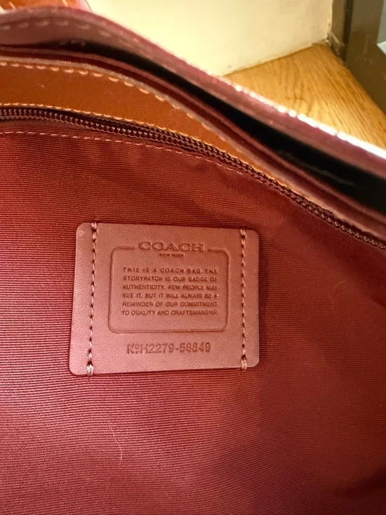 COACH Market Tote Bag - Saddle - Picture 6 of 7